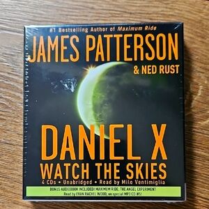 New In Plastic AUDIO BOOK James Patterson & Ned Rust Daniel X Watch The Skies